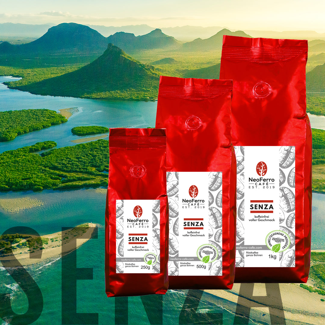 Röstkaffee Bohnenkaffee ganze Bohnen gemahlen Dachau Neoferro Senza alle Grössen Mood