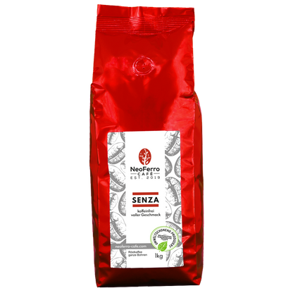 Röstkaffee Bohnenkaffee ganze Bohnen gemahlen Dachau Neoferro Senza entkoffeiniert Koffeinfrei 1000g