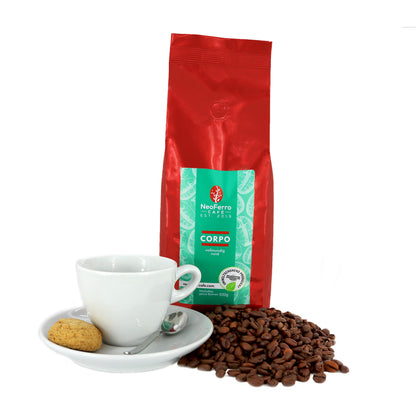 NeoFerro Corpo 500g Premium Espresso Kaffee Roestkaffee online kaufen Dachau espressobohnen Kaffeebohnen
